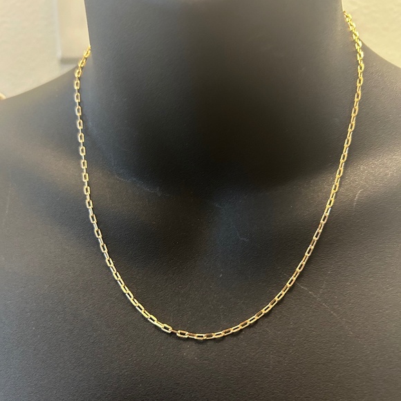 Jewelry - 18 karat Gold plates Simple Chain necklace, 17inches long